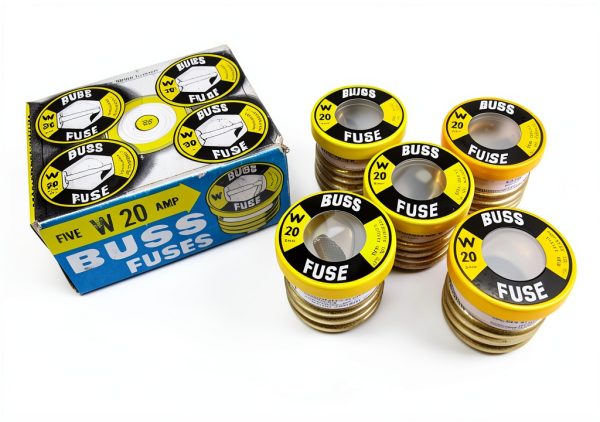 Bussmann W-20 Plug Fuse - 5 Pack, 3x2x1in Compact Design-0