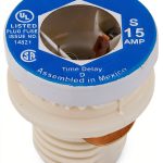 Bussmann S-15-15 Amp Type S Plug Fuse 125V UL Listed-0