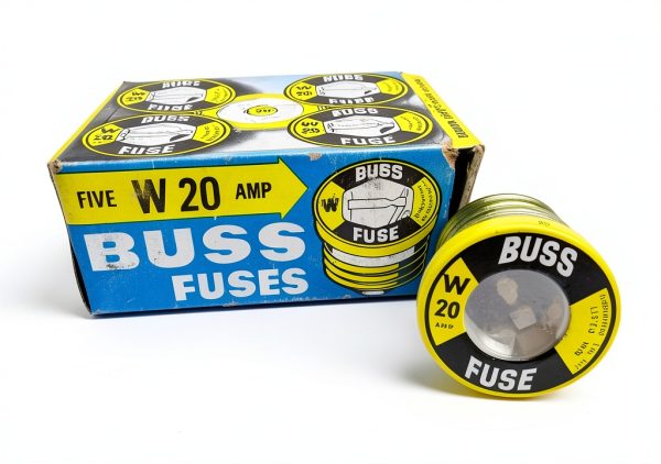 Bussmann W-20 Plug Fuse - 5 Pack, 3x2x1in Compact Design-1