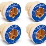 Bussmann SL-15 15 Amp Time Delay Plug Fuse, 125V UL Listed-0