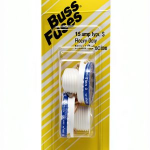 Bussmann BP/S-15 15 Amp Type S Time Delay Plug Fuse 2 Pack 125V UL-0