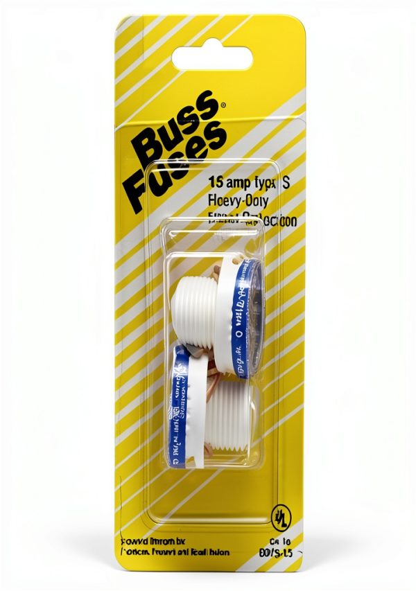 Bussmann BP/S-15 15 Amp Type S Time Delay Plug Fuse 2 Pack 125V UL-0
